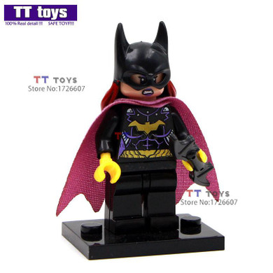 Single Sale 118 Bat Girl Woman Dolls Batman Super hero Building Block Model Assemble Figure Children Gift Toys