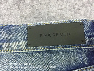 Best version fear of god FOG men Selvedge zipper destroyed skinny slim fit justin bieber Vintage ripped blue denim jeans