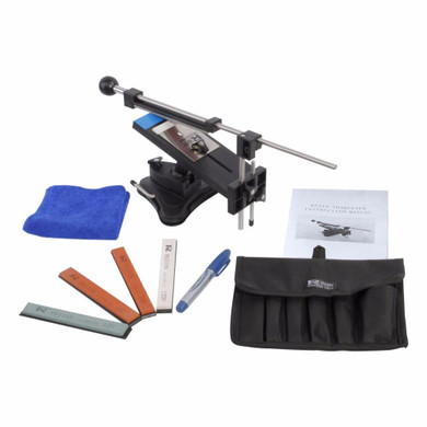 Best Promotion Ruixin Pro II Updated Chefs Professional Best Kitchen Sharpening Knife Sharpener System Fix-angle 4 whetstones
