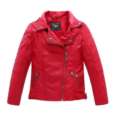 Baby Boys Faux Leather Jacket Kids Girls And Coats Spring Kids Jackets Boys Casual Black Solid Children Outerwear 2018