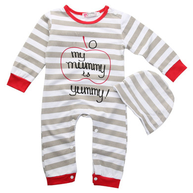 Baby Boy Girl Newborn Romper Hat Sleepsuit Outfit Set Baby Clothing baby boy clothes winter baby winter romper coveralls