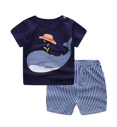 Baby Boy Clothes Summer Newborn Baby Boys Clothes Set Cotton Baby Clothing Suit (Shirt+Pants) Plaid Infant Clothes Set