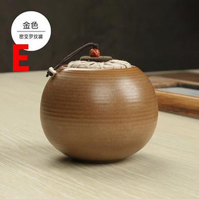 Chinese Vintage Tea Caddy Ceramic Storage Bottles Tea Canister Boxes Column Tea Jar Caddy Case Handmade Food Candy Jar