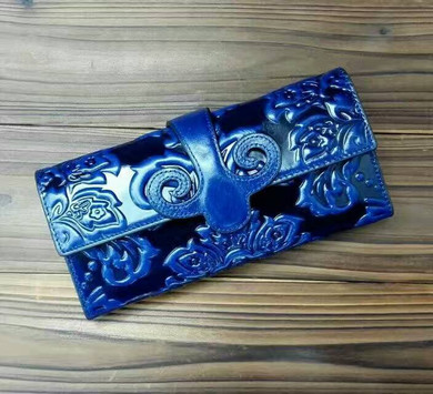 Chinese style women wallet Genuine Leather lady purse women card holder wallet female Clutch bag mobile phone bag coin purse