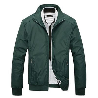 DIMUSI 2017 Spring Autumn Men's Jacket Male Overcoat Casual Solid Jacket Slim Fit Stand Collar Zipper Men Jackets Coat 5XL,YA684