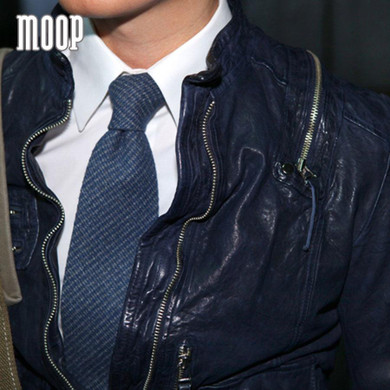 Designer retro blue genuine leather coat 100%lambskin jacket real leather motorcycle jacket manteau homme veste cuir homme LT794