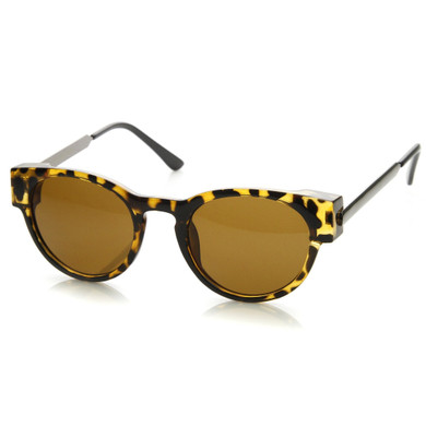 Designer Inspired Metal Arm Cat Eye Fashion Womens Sunglasses 8859