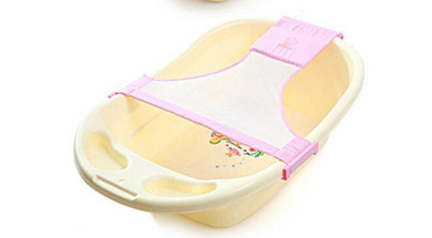 Newborn Baby Bath Tub Seat Adjustable Baby Bath Tub Rings Net Children Bathtub Infant Safety Security Support Baby Shower