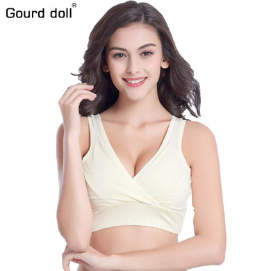New34-40 Breastfeeding cotton Maternity Nursing Bra sleep bras for nursing pregnant women soutien allaitement underwear clothing