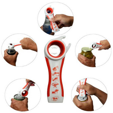 2016 5-IN-1 5 in 1 Multi function multi-function Stainless Steel plastic Can jar bottle open Opener Beer Good Kitchen Tool tools
