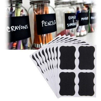 2016 40pcs Waterproof Mason Jar Bottle Stickers Labels Home Kitchen Jars Stickers Chalkboard Lables Tags Can Be Reused