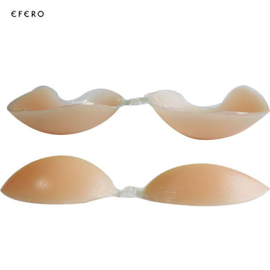 1pcs Brassiere Sexy Push Up Bra Front Closure Self-Adhesive Invisible Silicone Bra Seamless Strapless Bras For Women Underwear