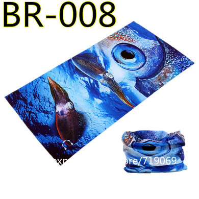 BR001-024 2017 Newest Fishing Seamless Bandana Magic Scarf Multifunctional Sunscreen Unisex Scarves Women Mask Bandana