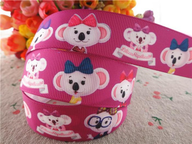 18020801,New arrival 1" (25mm) and 1.5" 38mm 10 yards animals printed grosgrain ribbons cartoon ribbon DIY handmade materials