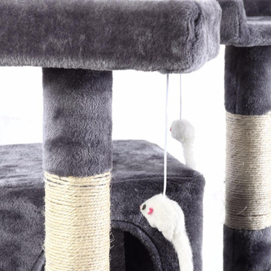 170cm Cat Scratcher Cat Pet Bed Climb Post Tree Toy Activity Center Play Pole PS5793GR