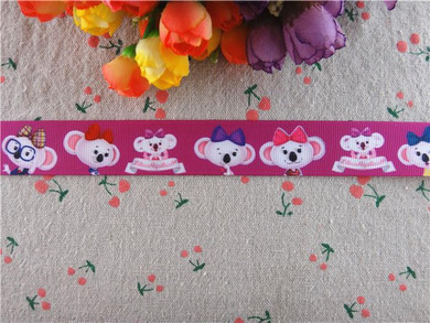 17030231,New arrival 1" (25mm) or 1.5" 38mm 10 yards/lot animals printed grosgrain ribbons cartoon ribbon DIY handmade materials