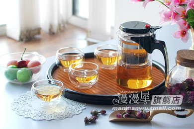 Glass tea pot Storage Bottles handmade glass canisters Tea caddy snack cans fine Wishing bottle 450ml