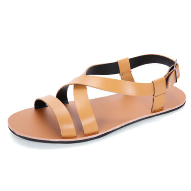 2018 Summer Leather Sandals Men Fashion Brand Quality Gladiator Beach Sandals Slippers Men Casual Shoes Sandals sandalias mujer