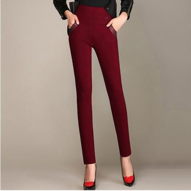 New 2018 Plus Size Women's Pencil Pants Capris Leggings Female Stretch High Waist Cotton Casual Pants Women Office Sexy Pants