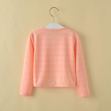 2017 Baby Girls Cardigan Sweater Outerwear 100% Cotton White Baby Girl Jacket For 1 Year Old Baby Girls Clothes AKC165009