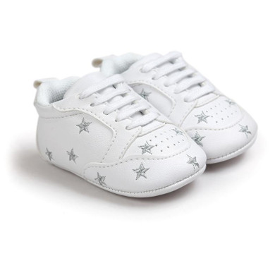 2017 baby boys shoes sneakers Newborn Girls Heart Star Pattern First Walkers Kids Toddlers Lace Up PU Sneakers 0-18 Months