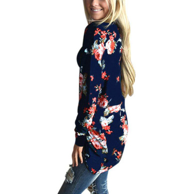 2018 Autumn Sweatshirt Women Hoodies Fashion Printed Clothes Sweatshirts Women Irregular Casual Streetwear moletom feminino