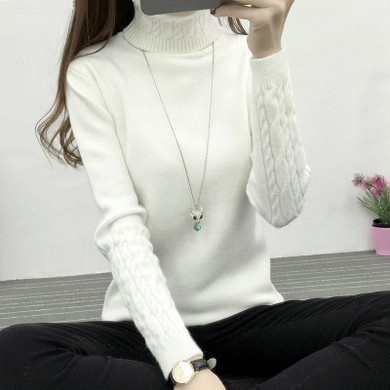 Autumn Winter Fashion Women Sweaters Turtleneck Sweater Women Tops Twisted Thickening Slim Solid Color Pullover Sweater AC283 Autumn Winter Fashion Women Sweaters Turtleneck Sweater Women Tops Twisted Thickening Slim Solid Color Pullover Sweater AC283