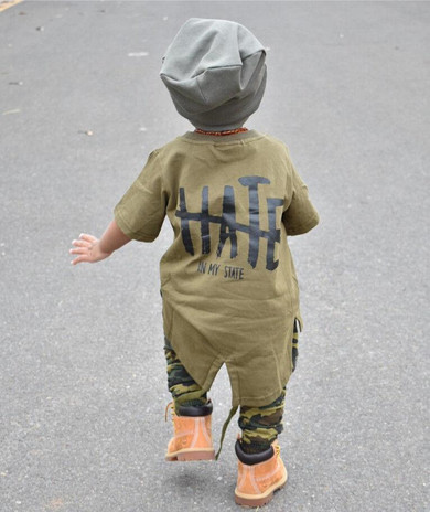 2018 Hot Newborn Boy Autumn Spring Clothes Baby Boy Kids Long Sleeves Hooded Jacket Hate Hoodies Coat Outwear