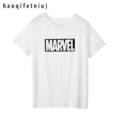 2018 harajuku t shirt women MARVEL t-Shirt woman cotton short sleeves Casual male tshirt marvel t shirts tops tees plus size