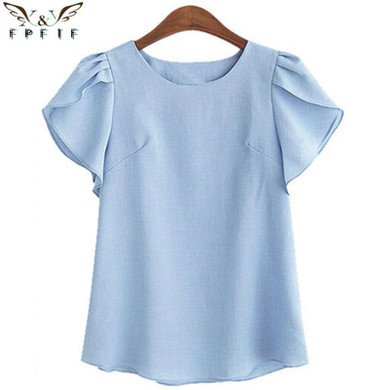2018 fashion women top kimono blouses O-neck shirts chiffon casual vintage tops plus size XXXXL 5XL blusas blouse women's