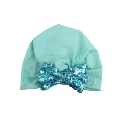 Autumn Winter Baby Hat Cotton Cap For Kids Boy Girls Princess Sequins Big Bow Children's Hats Caps Baby Beanie Hats