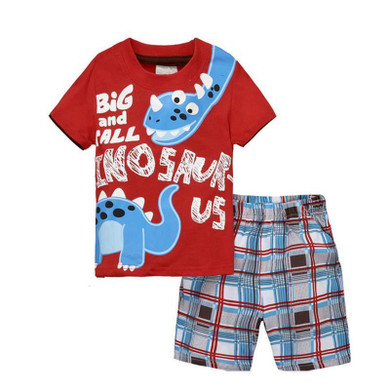 Children Clothing Toddler Boys Clothing Sets Summer Sports Suit For Boy Cartoon Kids Clothes 2pcs Shorts Set Cotton CF518