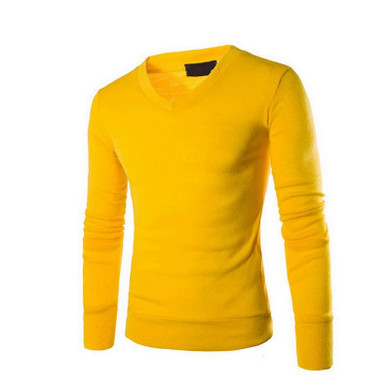 LASPERAL 2017 New Autumn Solid V-Neck Knitwear Pullovers Male Sweaters Fashion Casual Clothing Bottoming Shirts XXL