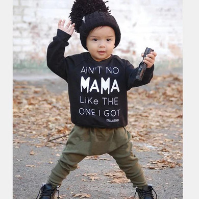 2018 Fashion baby boys clothes set black letter Long sleeve T shirt +trousers 2PCS/set Newborn Infant baby girls clothing set