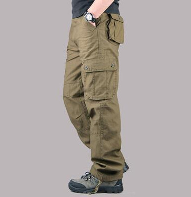 VXO  Men's Cargo Pants Casual Mens Pant Multi Pocket Military Overall Men Outdoors High Quality Long Trousers