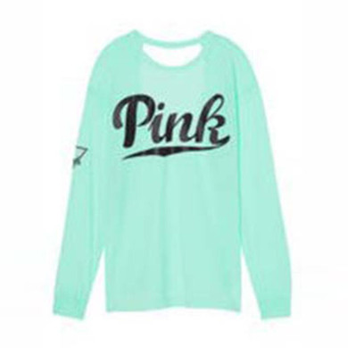 Vs Pink Letters Printed Women Hoodies Loose Casual Women Love Pink Sweatshirts Floral Hoodie Poleron Moletom Feminino P18 Z30