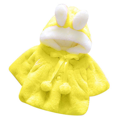 2018 new Baby Infant Girls Autumn Winter Hooded Coat Cloak Jacket Thick Warm Clothes Cute girls hooded coat cloak jacket