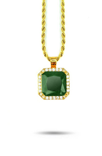 Aura Emerald Pendant Necklace Aura Emerald Pendant Necklace