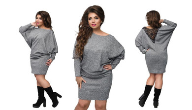 2018 Winter dress plus size christmas party dress batwing sleeve knitted bodycon lace dress sexy women dress female big 5XL 6XL