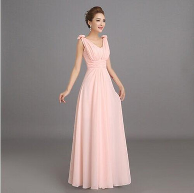 Free shipping 2016 hot Peachy Pink Bridesmaid Dress Long Chiffon Cheap Winter Wedding Sweetheart Party Prom Dresses Vestido Free shipping 2016 hot Peachy Pink Bridesmaid Dress Long Chiffon Cheap Winter Wedding Sweetheart Party Prom Dresses Vestido