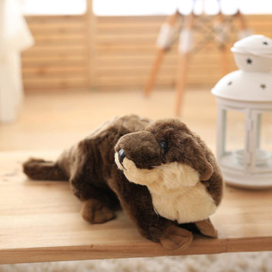 Free shipping 100% Original single Otter Doll Otter Plush Toys Wild animals Doll for gift