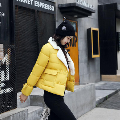 KUYOMENS Winter Short Jacket Women's Collar Thick Warm Cotton Parka For Women Winter Jackets Coat Female Autumn Clothes