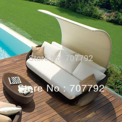 Roberti St. Tropez outdoor furniture rattan Sofa and Lounge Chair