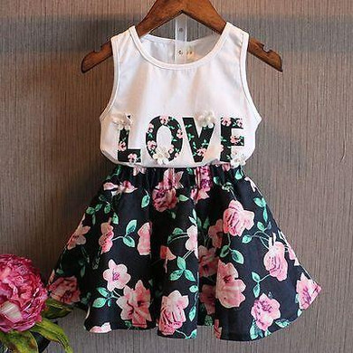 girl shirt clothes set summer girls clothes skirt kids girls clothing set clothing sets girls retail