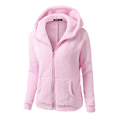 Autumn Winter Women Hoodies Fleece Hooded Long Sleeve Zipper Thicken Coat Outwear Sudaderas Jacket Sweatshirts Lady