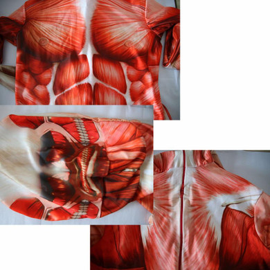 Attack On Titan Men Cosplay Costumes Titans Muscle Muscular Suit Bodysuit Bertolt Hoover Lycra Flesh Zentai Halloween Costume