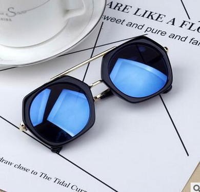 LABULAKA 2017 New Fashion Korean Children Sunglasses Metal Kids Eyewear Big Frame Cute Boys Girls Sun glasses Baby Goggles