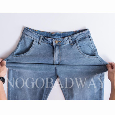 L 5XL plus size boyfriend jeans for women denim harem pants high waist summer casual patchwork loose jeans woman trousers blue