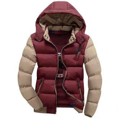 2016 Autumn Winter Men Hooded Jackets Cotton-padded Men Coat Thickening Male Winter Coat Quilted Outwear Men Parkas