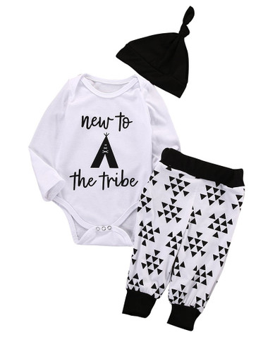 2016 Autumn style infant clothes baby clothing sets boy Romper +pants+hat 3pcs suit baby boy clothes newborn